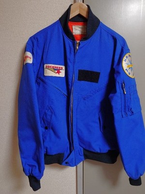 LOCKHEED US NAVY P-3 Orion Flight Jacket Large 1960s Talon Zipper