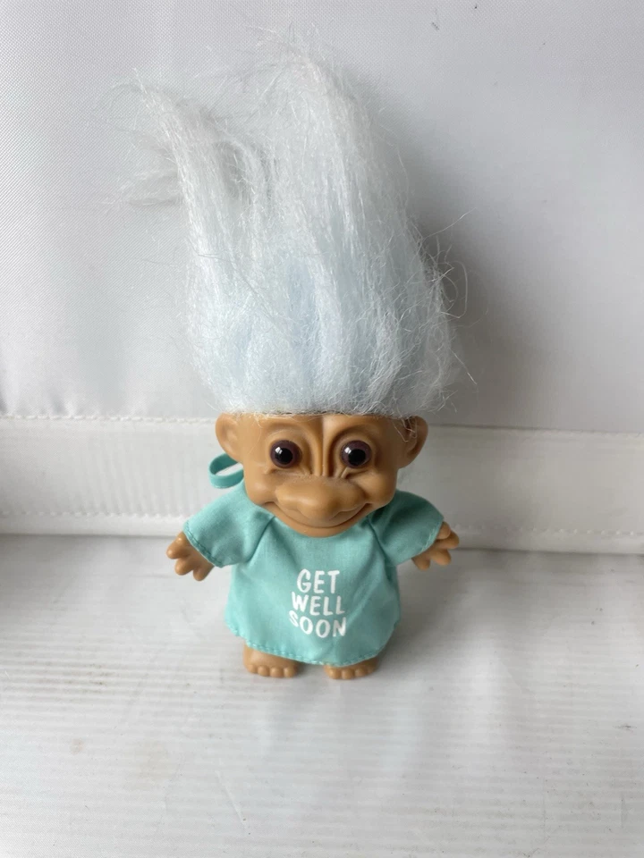 DE COLECCIÓN RUSS TROLL GET WELL SOON TROLL LIEBRE BLANCA/GRIS RARA DE COLECCIÓN RUSS TROLL Foto 3 de 4