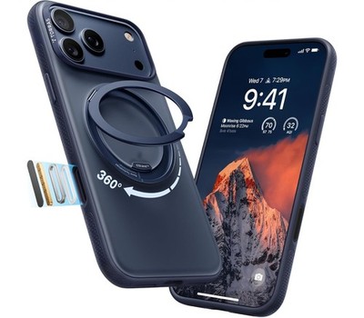 TORRAS Upgraded 360 Rotatable Magnetic Stand for iPhone 17 Pro Max Case Fit f...