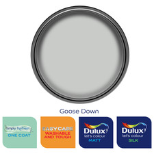 Dulux Paint Goose Down Matt or Silk Emulsion Various Finishes 2.5 or 5 Litres