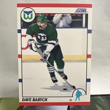 Dave Babych #172 Score NHL Hockey 1990 Hartford Whalers