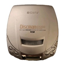 Sony Discman ESP2 D-E200 Silver Classic Stereo CD Player For Parts
