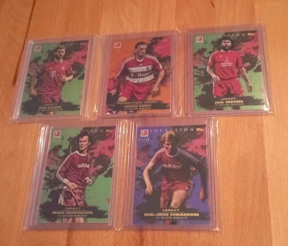 Topps Bundesliga Inception 5x Bayern München Lot Ribery /25 Beckenbauer /75