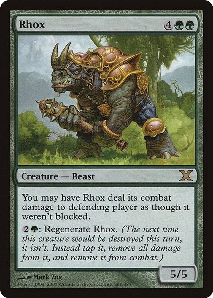 Rhox #291 (LP) 10th Edition (10E) MTG