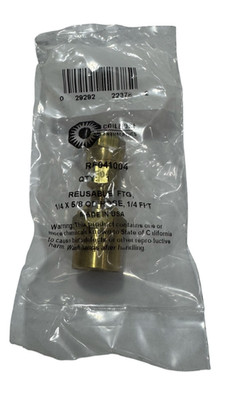 Coilhose Reusable Fitting 1/4 ID x 5/8 OD Hose, 1/4 FPT Thread Size
