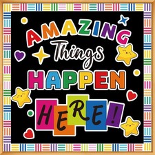 Corksidol Classroom Bulletin Board Decor Colorful Classroom Decoration Set We...