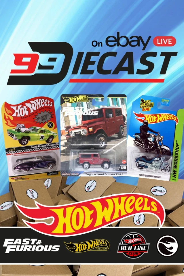 99Diecast -  Hot Wheels: Premium, RLC, T-Hunts, Supers, Convention 04/18 B