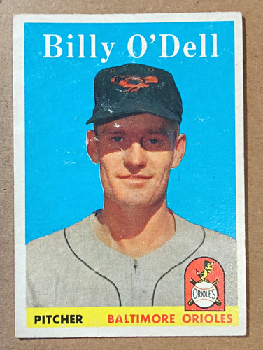 Billy O'Dell #84 1958 Topps card