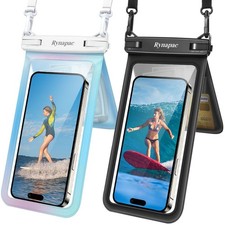Waterproof Phone Pouch, Up to 8.5 Double Space Waterproof Phone Case with Lan...