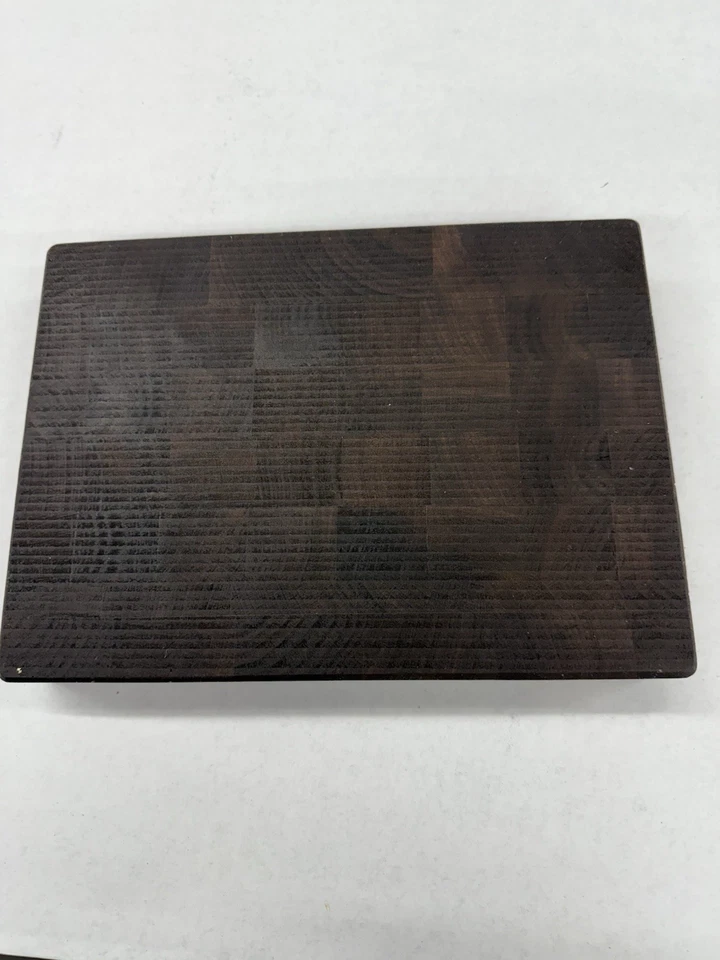 Tabla de cortar de grano de extremo de nogal/ceniza 8"x11"x1,75 tabla de madera duradera segura para alimentos EE. UU. Foto 4 de 4
