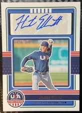 Panini 2023 Stars & Stripes Hunter Elliott USA Collegiate Auto #CNTS-HE