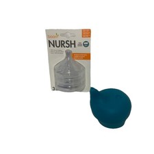 NEW Boon Nursh Stage 3 Silicone Nipples MOM 3 BPA PVC Free 3 Pack Fast 6 Month
