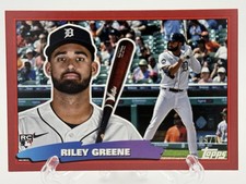 2023 Topps Archives Riley Greene Rookie RC Oversized Box Topper Red #'d /10 SSP