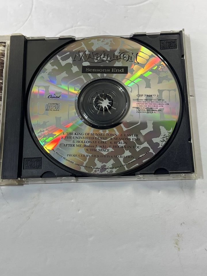 Marillion Seasons End CD Album 1989 Foto 4 de 4