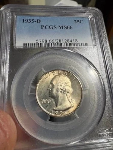 1935-D Washington Quarter MS66 PCGS,++++++++BEAUTY!!!!!!!BUY NOW!!!!!!!!!
