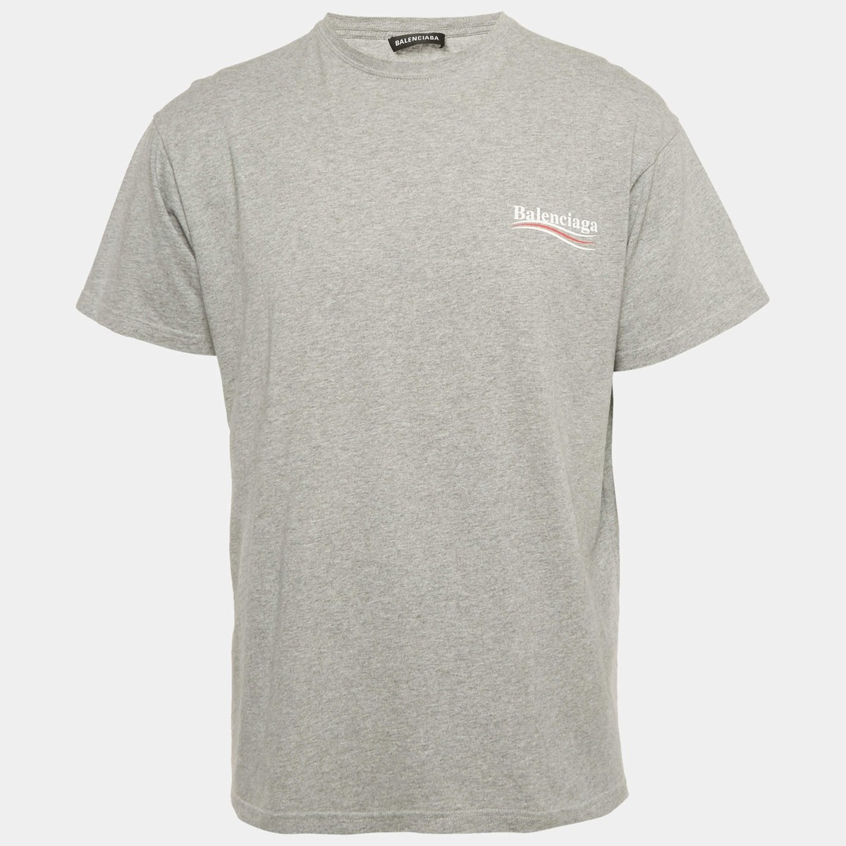 Balenciaga Grey Political Campaign Print Jersey TShirt XS | eBay
