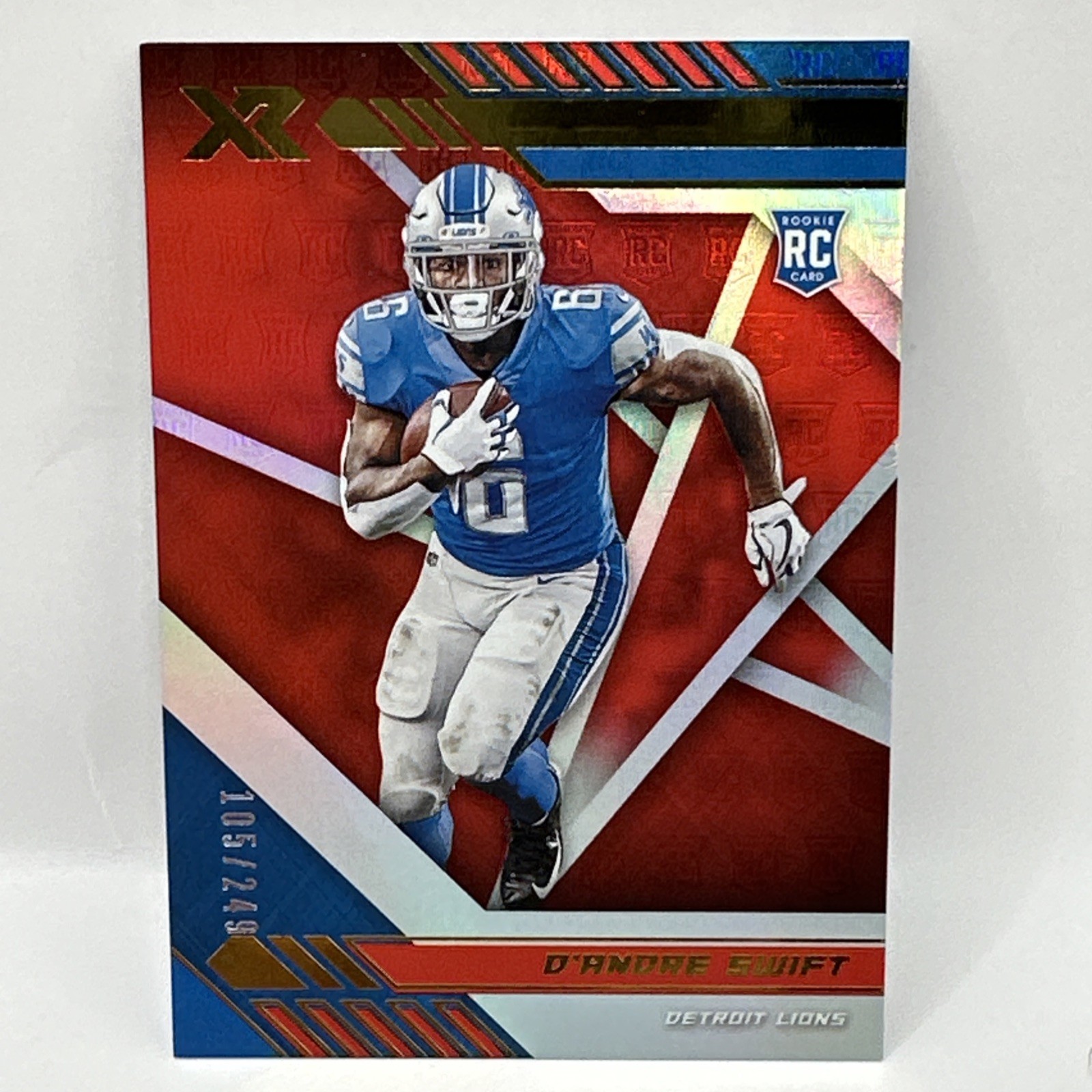 2020 Panini XR Rookie Red /249 D'Andre Swift #109 Rookie RC