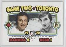 2009 ITG 1972 The Year in Hockey Tony Esposito Vladislav Tretiak #191 HOF 0h6x