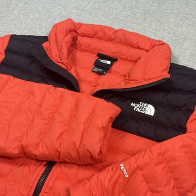 The North Face 700 Fill Down Puffer Jacket Mens Medium Red Black Insulated