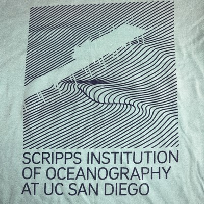 Scripps Institution Of Oceanography At UCSD San Diego Shirt Medium Blue Vintage