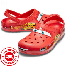 *Brand New* Crocs Lightning McQueen Cars ALL KIDS ADULT SIZES Trending 2025 UK