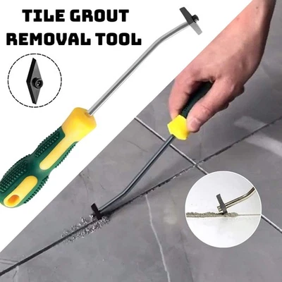 Tile Grout Removal Tool Tungsten Blade Joint Gap Cleaner Scraper Tool AU - image 1 of 4