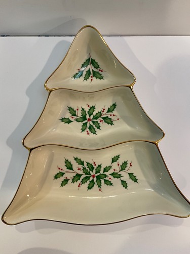 Serveur divisé Lenox Holiday Tree Dimension Collection Noël - Photo 3/3