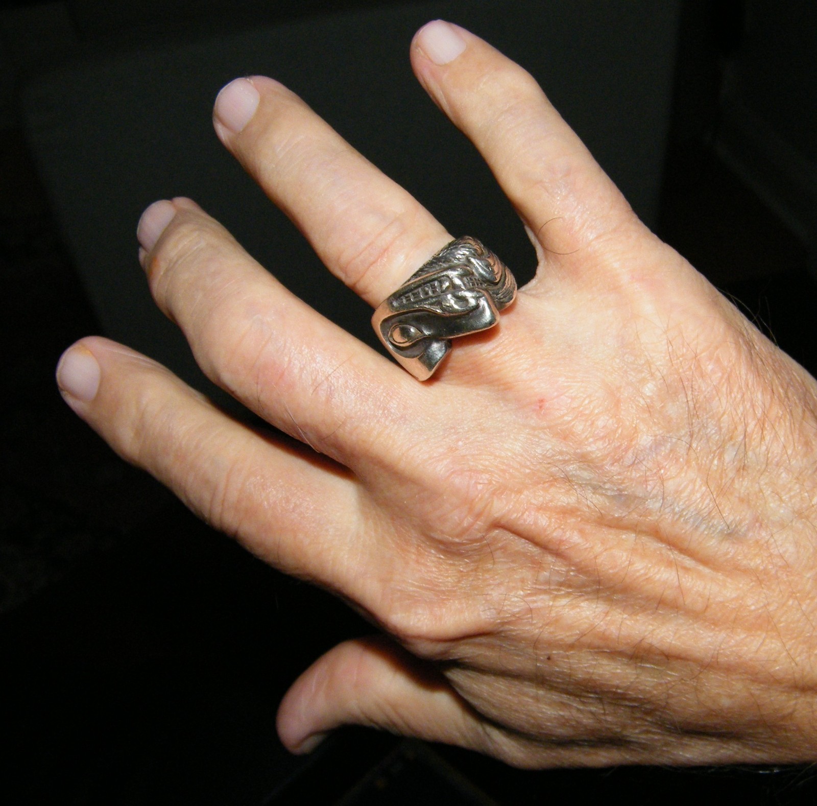 Sterling Silver Eagle Ring by Walker Goldsmiths - image 9