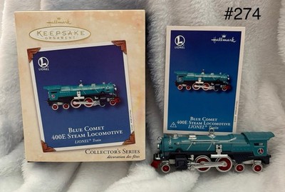 2002 Hallmark Lionel Blue Comet 400E Steam Locomotive #7 In Series QX8166