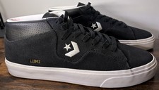 Rare version Converse Louie Lopez Mid Black Suede: Mens Size 9 (Pre-Production)