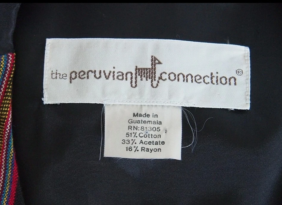 Chaleco bordado para mujer PERUVIAN CONNECTION talla M Foto 4 de 4