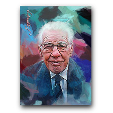Art Rooney #5 Art Card Limited 44/50 Edward Vela Signed (Pittsburgh Steelers)