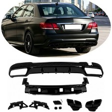 Wexhaust Tips Rear Bumper Diffuser For 2013-2015 Mercedes-benz W212 E63 E-class