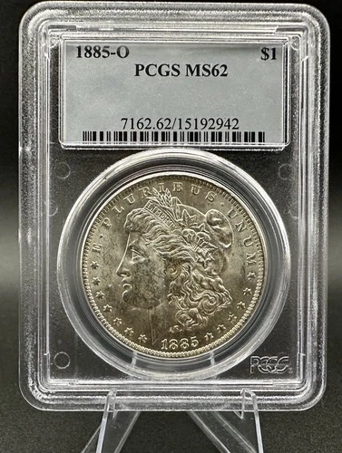 1885-O Morgan Silver Dollar PCGS MS62 – New Orleans Mint – Nice Luster