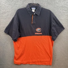 Vintage Chicago Bears Shirt Mens Large Navy Orange NFL Football Apex One 90s