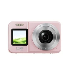Student Travel Digital Camera 4K 6400W Megapixels Double Screen 18X Zoom Design
