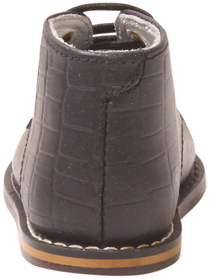 Josmo Bebé/Niño Pequeño Niños Niño-Niña Primer Caminante Oxfords Negro Cocodrilo Foto 4 de 4