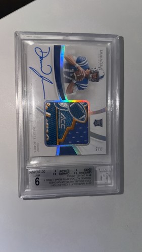 2019 Panini Immaculate Collection Daniel Jones Rookie Patch Auto /5 BGS 9
