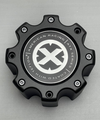 *USED American Racing ATX Black Teflon Wheel Center Cap NO SCREWS 400L170TATX