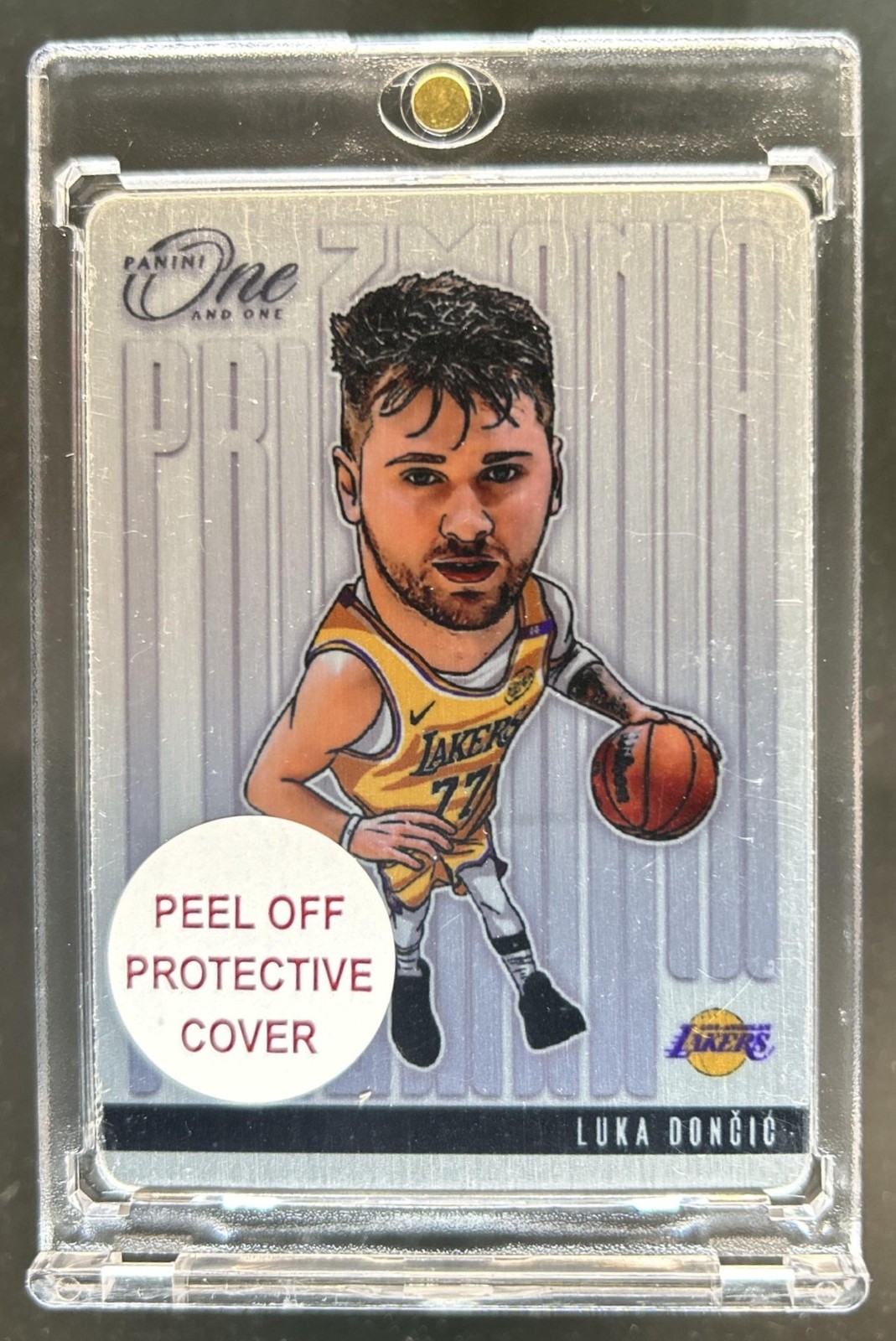 2024-25 Panini One and One Luka Doncic Prizmania #7 Lakers