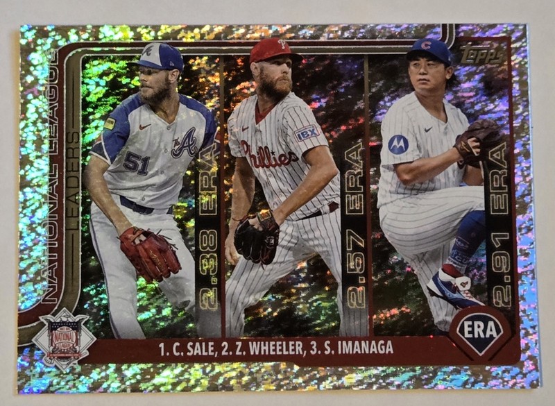 2025 Topps League Leaders Chris Sale Zack Wheeler Shota Imanaga #272 Holofoil