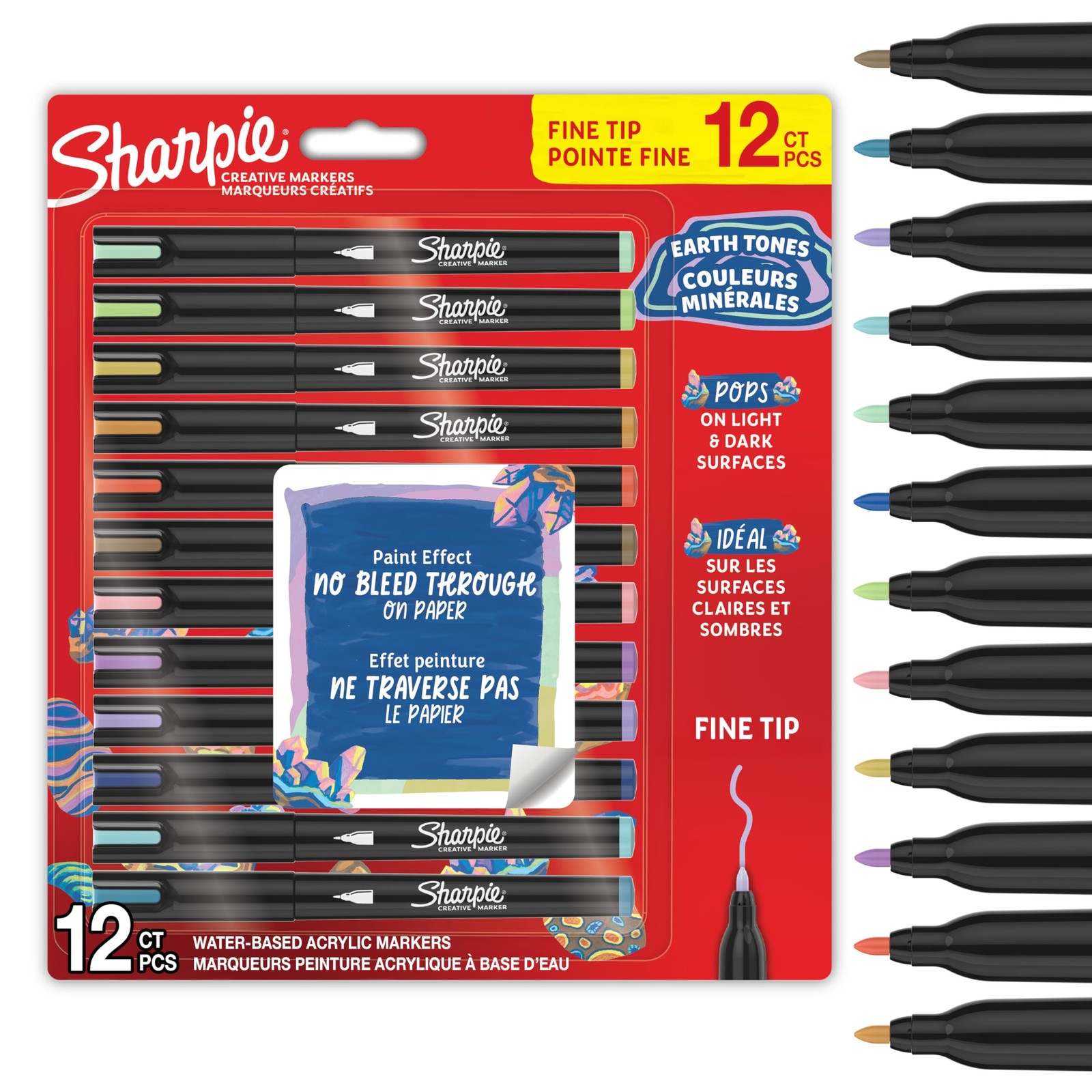 Sharpie Creative Marker Acrylverf Pennen   Aardetinten   Watergedragen Verfmarke