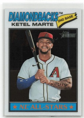 2026 Topps Heritage Chrome Ketel Marte #220 Arizona Diamondbacks