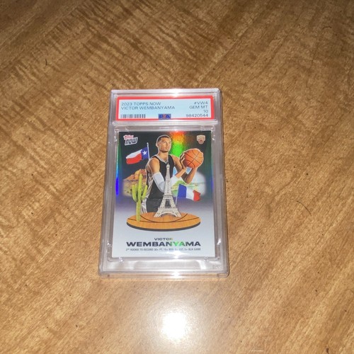 Topps 2023-24 Now Victor Wembanyama VW-4 RC PSA 10 Spurs /15588