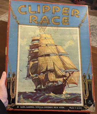 Saml Gabriel Sons & Co Clipper Race Game Rare Vintage