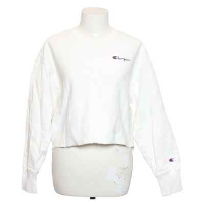 Champion, Sweatshirt, Größe: M, Reverse Weave Warm Up, Weiß, Baumwolle #aKc