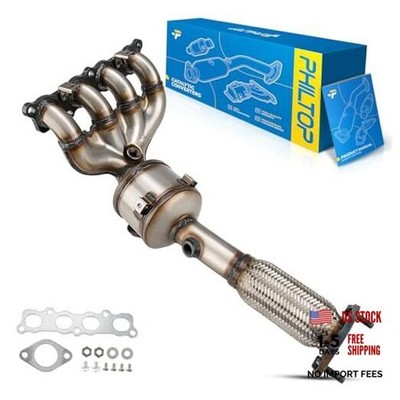  1PC High Flow Stainless Steel Catalytic Converter for 1.6L 2011-2019 Fiesta