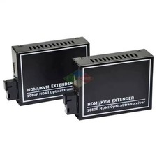 BELEZATELECOM HDMI Optical Fiber Extender KVM Transceiver SC 20KM 1080P
