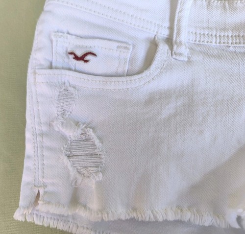 Hollister Damen, Mädchen Shorts Hotpants. Gr 24. Weiß 98% Baumwolle, 2% Elastan. - Bild 4 von 21