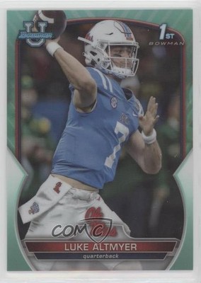 2022 Bowman U Chrome Aqua Refractor 99/299 Luke Altmyer #43 1is4